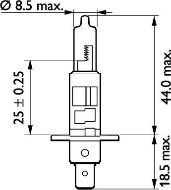 PHILIPS 13258MLC1 - Лампа накаливания, фара дальнего света unicars.by