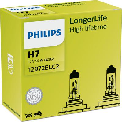 PHILIPS 12972ELC2 - Лампа накаливания, фара дальнего света unicars.by