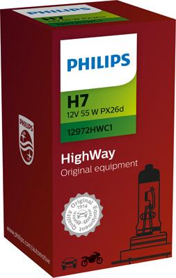 PHILIPS 12972HWC1 - Лампа накаливания, фара дальнего света unicars.by