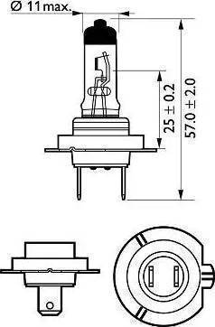 PHILIPS 12972 - Лампа накаливания, фара дневного освещения unicars.by