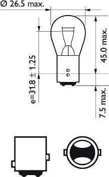 PHILIPS 12499HWCP - Лампа накаливания, фонарь указателя поворота unicars.by