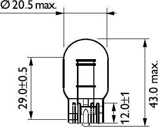 PHILIPS 12066B2 - Лампа накаливания, фонарь указателя поворота unicars.by