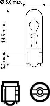 PHILIPS 12061CP - Лампа накаливания, фонарь сигнала тормоза unicars.by