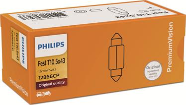 PHILIPS 12866CP - Лампа накаливания, фонарь освещения номерного знака unicars.by