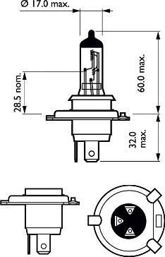 PHILIPS 12342VPC2 - Лампа накаливания, фара дальнего света unicars.by