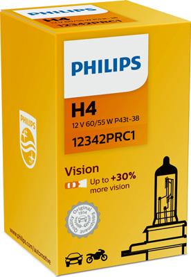 PHILIPS 12342PRC1 - Лампа накаливания, фара дальнего света unicars.by