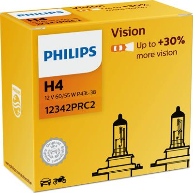 PHILIPS 12342PRC2 - Лампа накаливания, фара дальнего света unicars.by