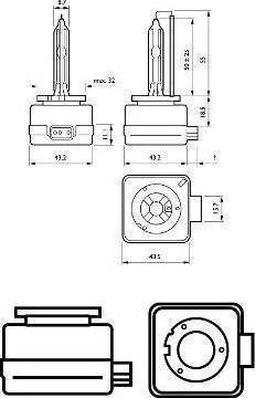 PHILIPS 85415XV2S2 - Лампа накаливания, основная фара unicars.by