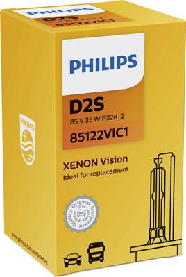 PHILIPS 85122VIC1 - Лампа накаливания, фара дальнего света unicars.by