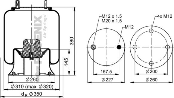 Phoenix 1 DK 23 K-28 - Кожух пневматической рессоры unicars.by