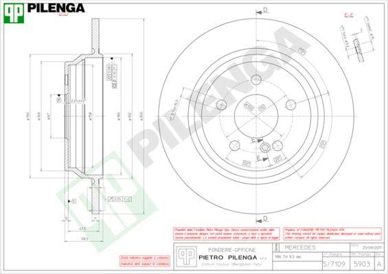 Pilenga 5903 - Тормозной диск unicars.by