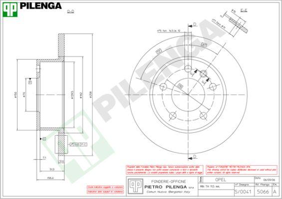 Pilenga 5066 - Тормозной диск unicars.by