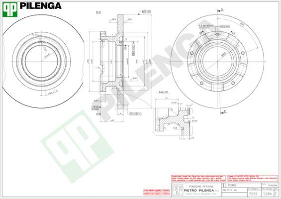 Pilenga 5286 - Тормозной диск unicars.by