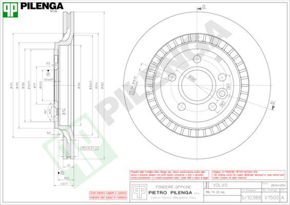 Pilenga V1500 - Тормозной диск unicars.by