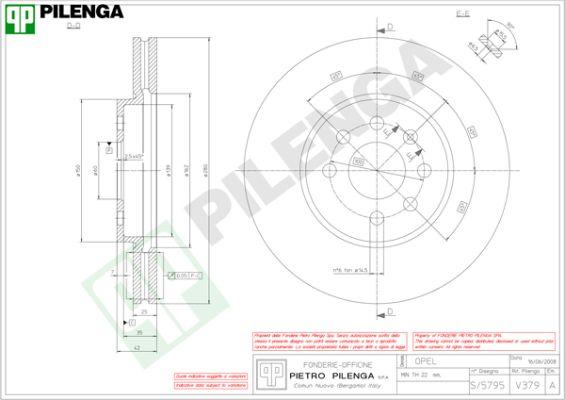 Pilenga V379 - Тормозной диск unicars.by