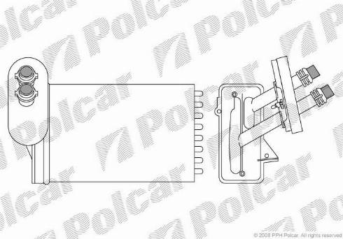 Polcar 9541N8-1 - Теплообменник, отопление салона unicars.by