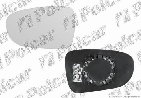 Polcar 9550544E - Зеркальное стекло, наружное зеркало unicars.by