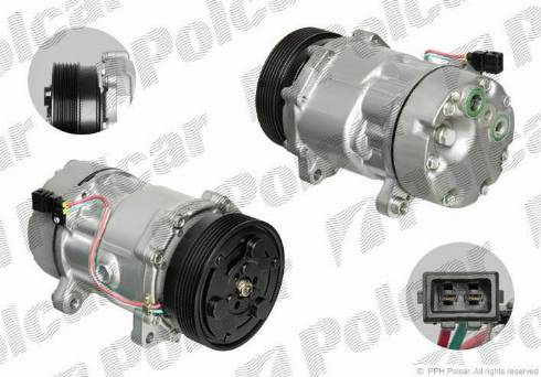 Polcar 9550KS-2 - Компрессор кондиционера unicars.by