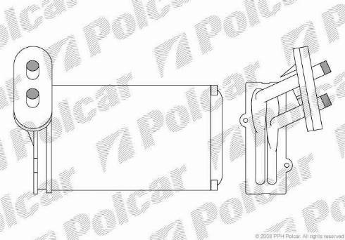 Polcar 9534N8-1 - Теплообменник, отопление салона unicars.by