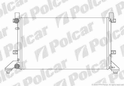 Polcar 957108B1 - Радиатор, охлаждение двигателя unicars.by