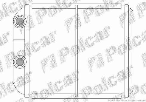 Polcar 9040N8-1 - Теплообменник, отопление салона unicars.by