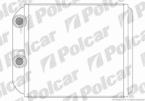 Polcar 9040N8A1 - Теплообменник, отопление салона unicars.by