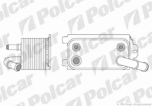 Polcar 9071L8-1 - Масляный радиатор, автоматическая коробка передач unicars.by