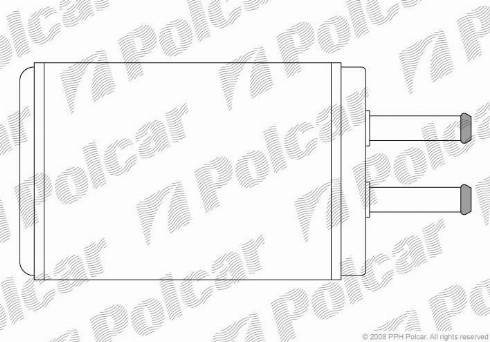 Polcar 4155N81X - Теплообменник, отопление салона unicars.by