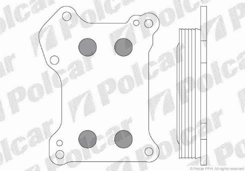 Polcar 5556L8-1 - Масляный радиатор, двигательное масло unicars.by