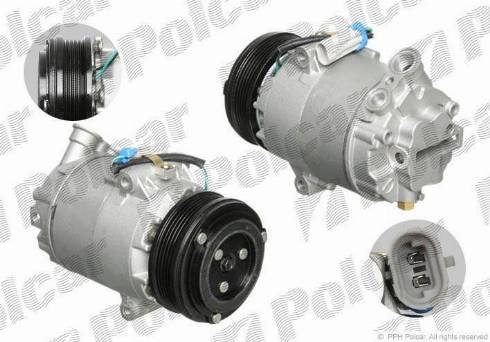 Polcar 8FK351134761 - Компрессор кондиционера unicars.by