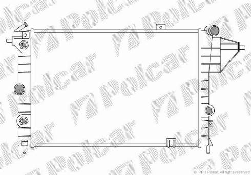 Polcar 551408A2 - Радиатор, охлаждение двигателя unicars.by