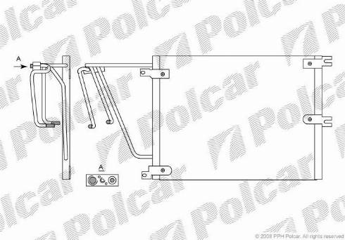 Polcar 5516K82X - Конденсатор кондиционера unicars.by