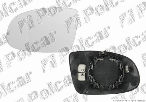 Polcar 5527544E - Зеркальное стекло, наружное зеркало unicars.by