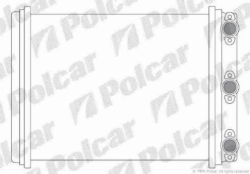 Polcar 5014N8-1 - Теплообменник, отопление салона unicars.by