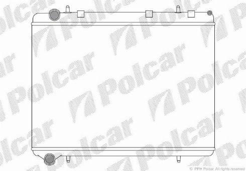 Polcar 571108A1 - Радиатор, охлаждение двигателя unicars.by