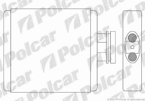 Polcar 6913N8-1 - Теплообменник, отопление салона unicars.by