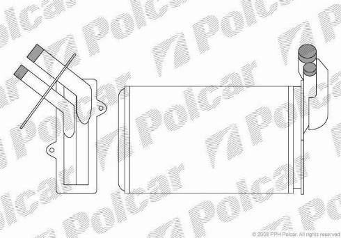 Polcar 6019N8-1 - Теплообменник, отопление салона unicars.by