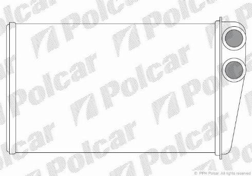 Polcar 6012N8-2 - Теплообменник, отопление салона unicars.by