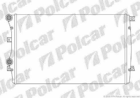 Polcar 133108A2 - Радиатор, охлаждение двигателя unicars.by