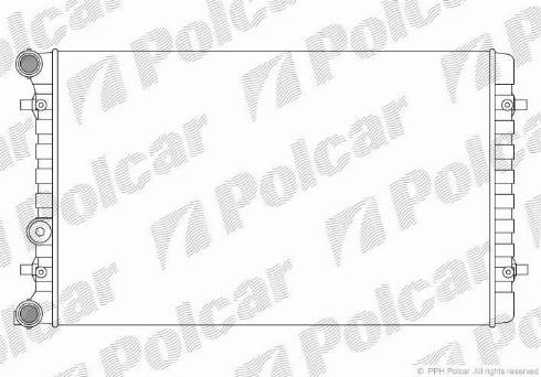 Polcar 132308A1 - Радиатор, охлаждение двигателя unicars.by