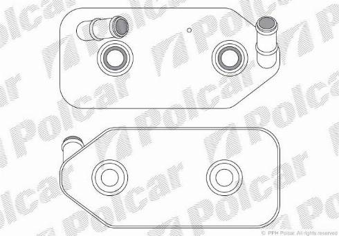 Polcar 1323L8-4 - Масляный радиатор, двигательное масло unicars.by