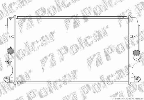 Polcar 811608-4 - Радиатор, охлаждение двигателя unicars.by