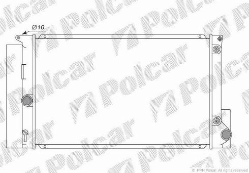 Polcar 8116082K - Радиатор, охлаждение двигателя unicars.by