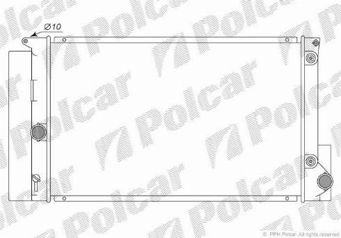 Polcar 811608-2 - Радиатор, охлаждение двигателя unicars.by