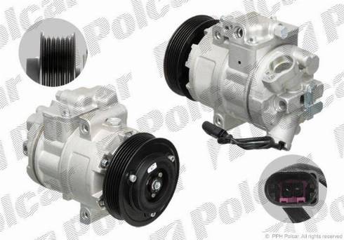 Polcar 8FK351110241 - Компрессор кондиционера unicars.by