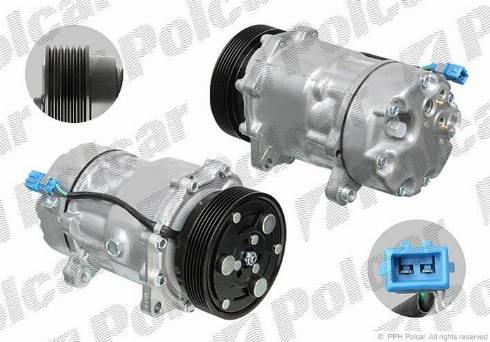 Polcar 8FK351127011 - Компрессор кондиционера unicars.by