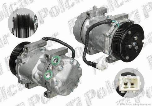 Polcar 8FK351127871 - Компрессор кондиционера unicars.by