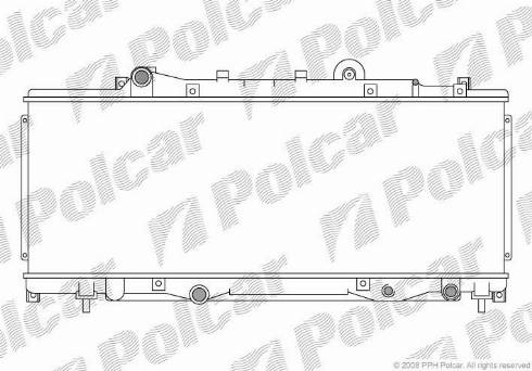 Polcar 301708-X - Радиатор, охлаждение двигателя unicars.by