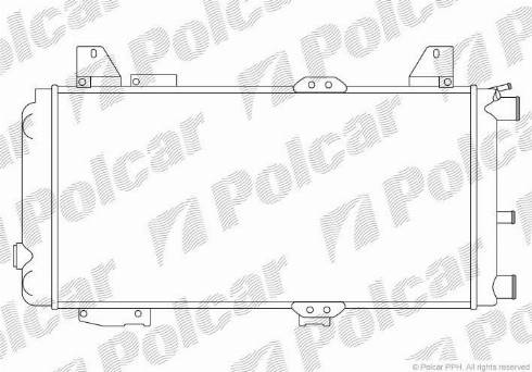 Polcar 320308A4 - Радиатор, охлаждение двигателя unicars.by