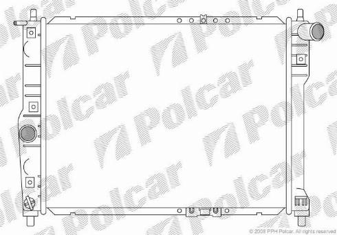 Polcar 291208-1 - Радиатор, охлаждение двигателя unicars.by